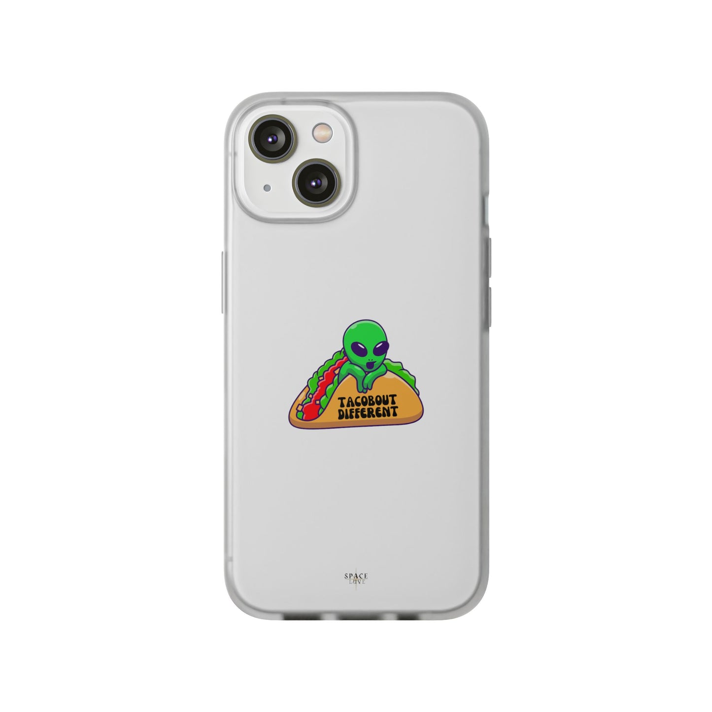 Alien Taco Flexi Case - Fun Phone Cover for Taco Lovers, Quirky Gift for Foodies, Sleek Design for iPhone, Unique Accessory, Birthday [...]