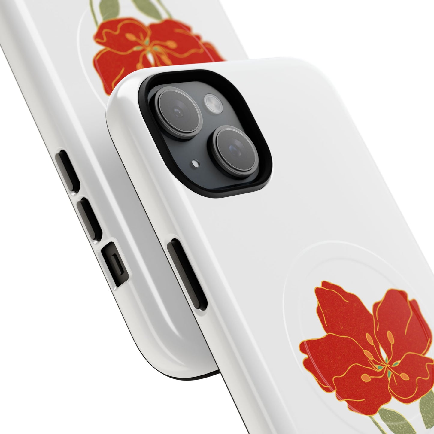 Floral Alien Phone Case | Tough Magnetic Cases | Unique Phone Accessory, Stylish Gift for Teenagers, Floral Design, Alien Lovers