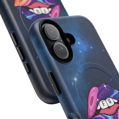 Galaxy Kiss Tough Magnetic Phone Case - Bold & Colorful Design