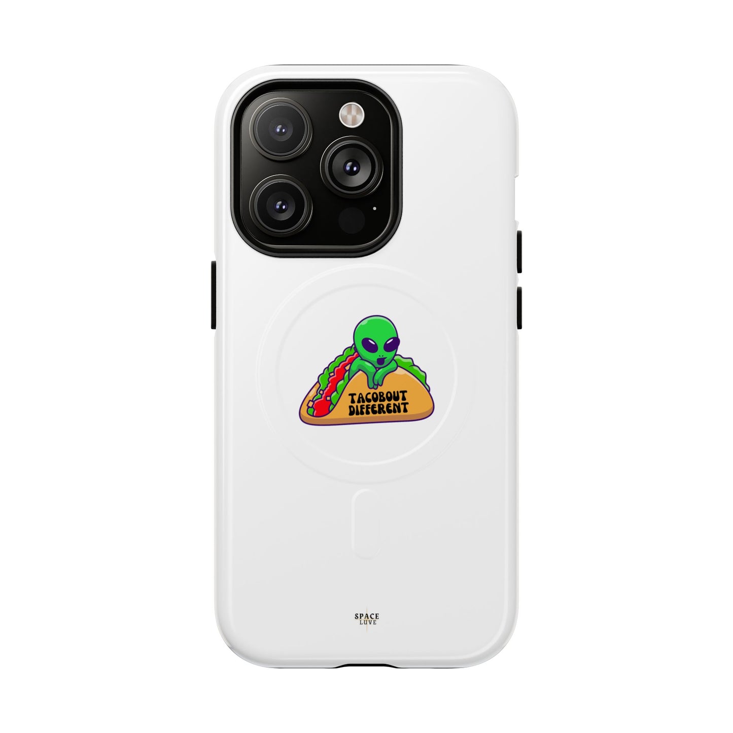Alien Taco Tough Magnetic Phone Cases, Geeky Gift, Fun Phone Accessories, Unique Cell Phone Cover, Quirky Design