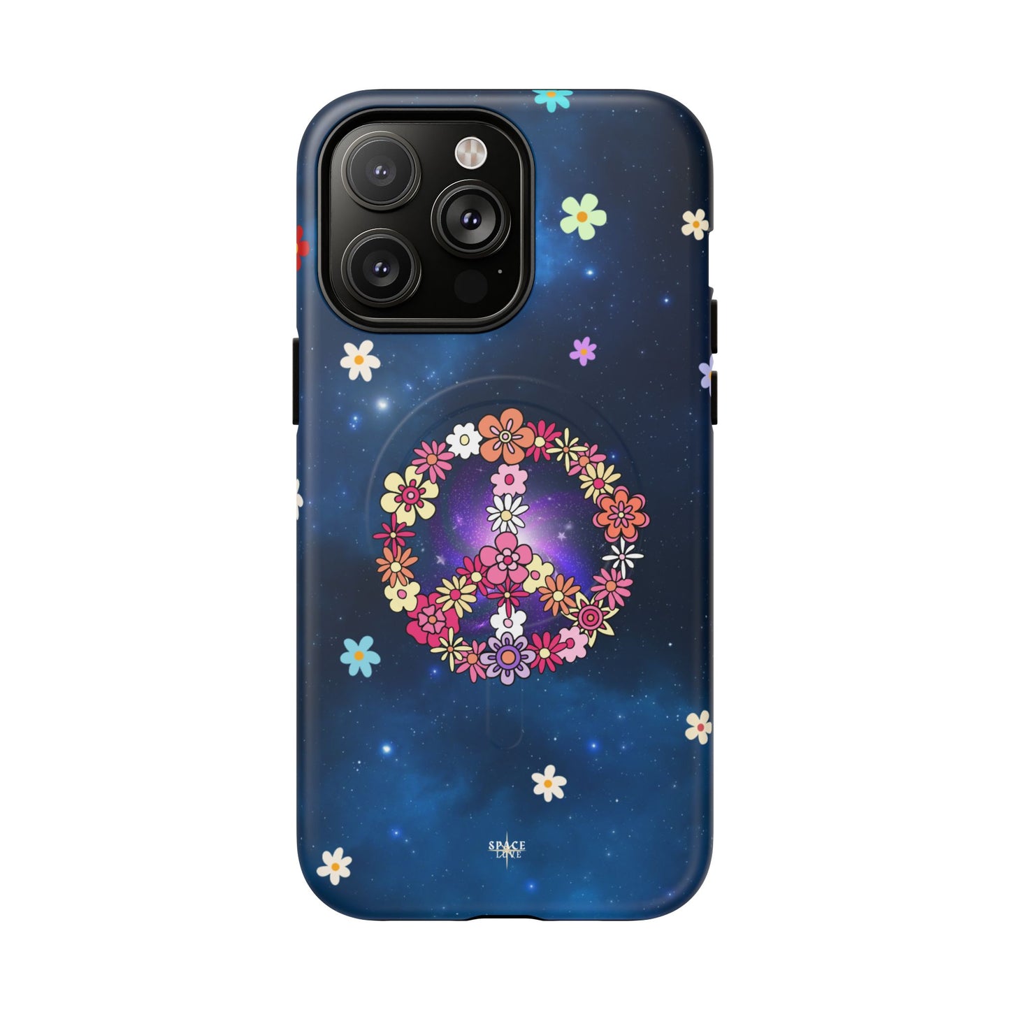 Peace Blossom Tough Magnetic Phone Case - Vibrant Floral Design