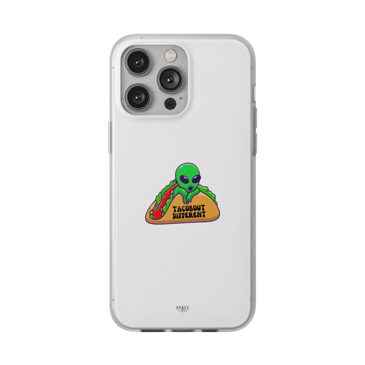 Alien Taco Flexi Case - Fun Phone Cover for Taco Lovers, Quirky Gift for Foodies, Sleek Design for iPhone, Unique Accessory, Birthday [...]