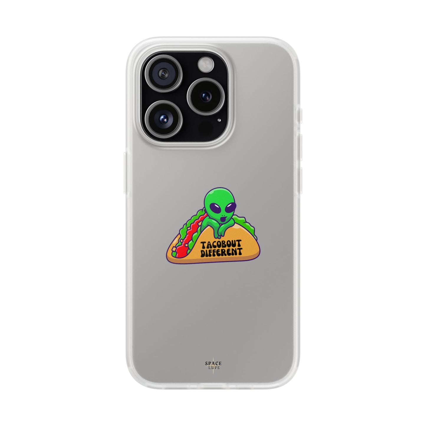 Alien Taco Flexi Case - Fun Phone Cover for Taco Lovers, Quirky Gift for Foodies, Sleek Design for iPhone, Unique Accessory, Birthday [...]