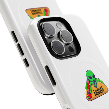 Alien Taco Tough Magnetic Phone Cases, Geeky Gift, Fun Phone Accessories, Unique Cell Phone Cover, Quirky Design