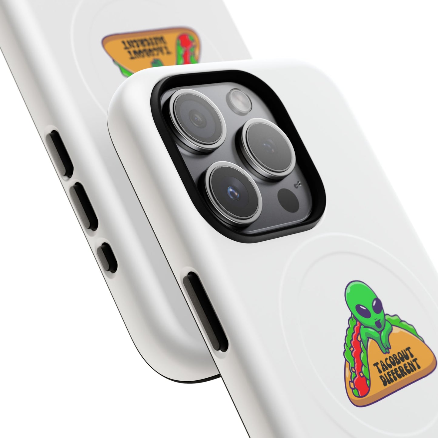 Alien Taco Tough Magnetic Phone Cases, Geeky Gift, Fun Phone Accessories, Unique Cell Phone Cover, Quirky Design