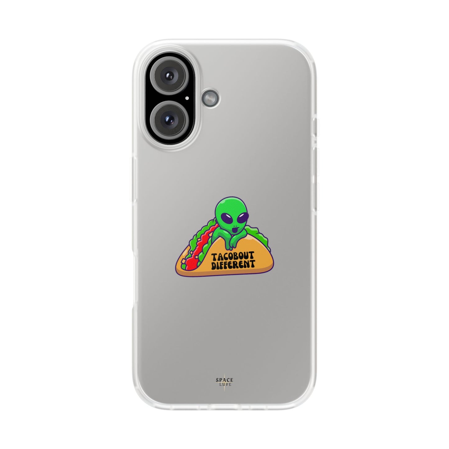 Alien Taco Flexi Case - Fun Phone Cover for Taco Lovers, Quirky Gift for Foodies, Sleek Design for iPhone, Unique Accessory, Birthday [...]