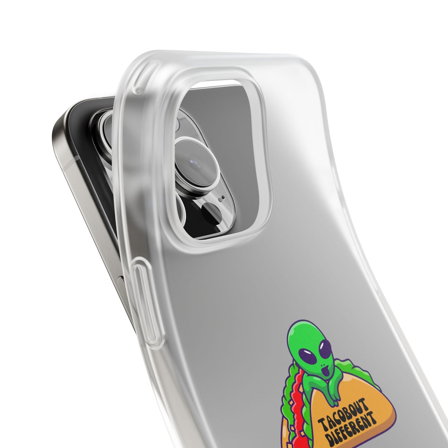 Alien Taco Flexi Case - Fun Phone Cover for Taco Lovers, Quirky Gift for Foodies, Sleek Design for iPhone, Unique Accessory, Birthday [...]