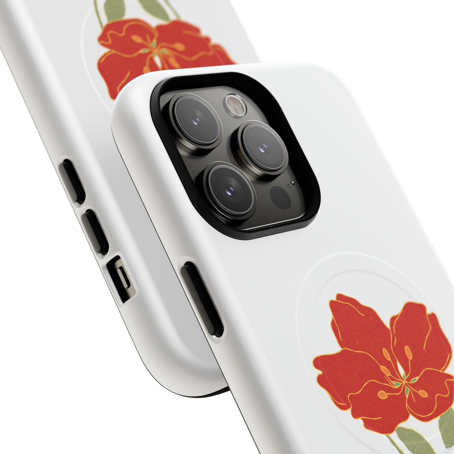 Floral Alien Phone Case | Tough Magnetic Cases | Unique Phone Accessory, Stylish Gift for Teenagers, Floral Design, Alien Lovers