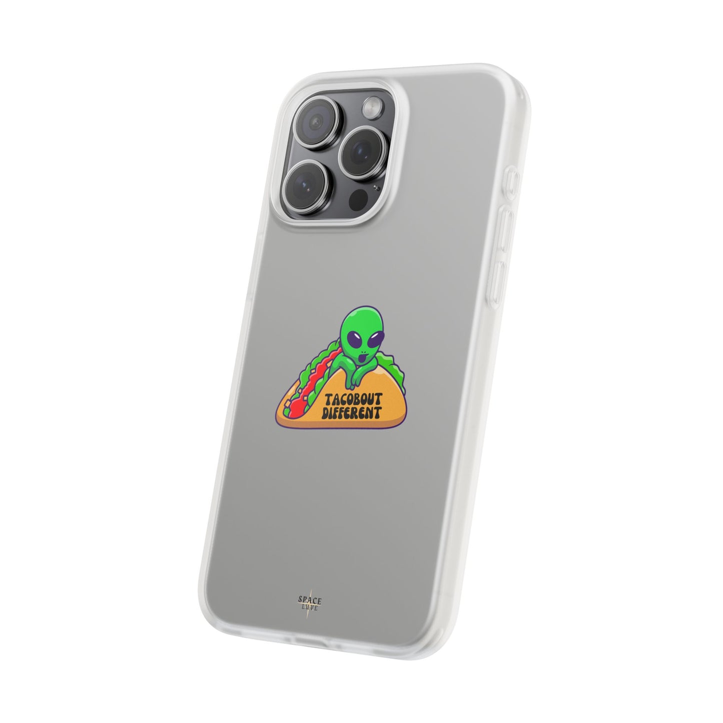 Alien Taco Flexi Case - Fun Phone Cover for Taco Lovers, Quirky Gift for Foodies, Sleek Design for iPhone, Unique Accessory, Birthday [...]