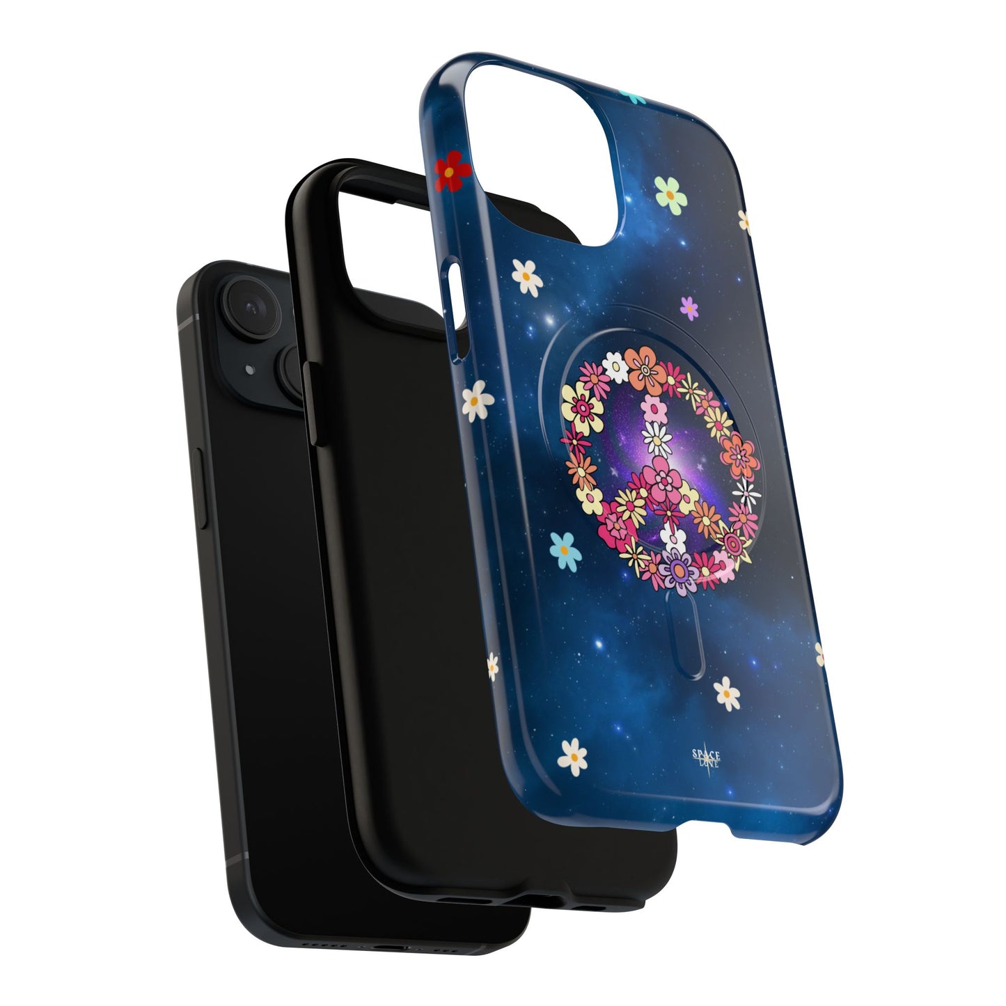 Peace Blossom Tough Magnetic Phone Case - Vibrant Floral Design