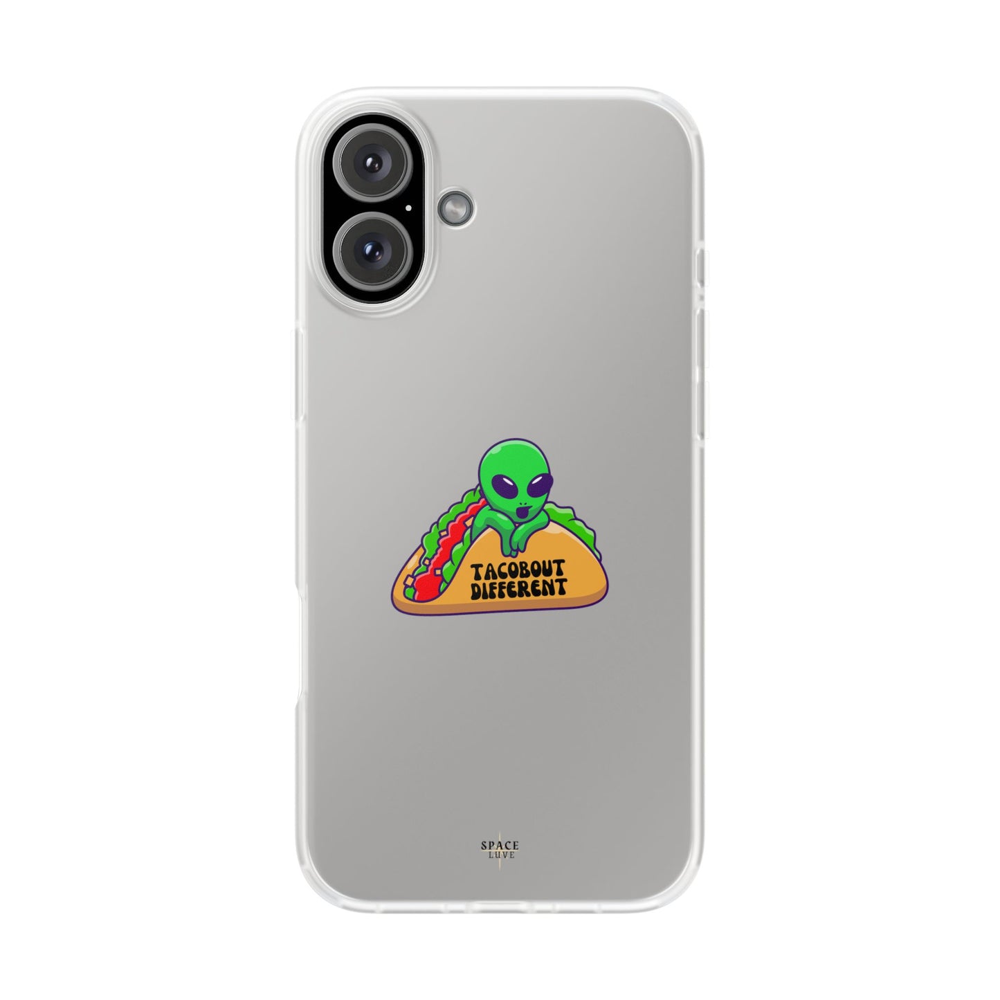 Alien Taco Flexi Case - Fun Phone Cover for Taco Lovers, Quirky Gift for Foodies, Sleek Design for iPhone, Unique Accessory, Birthday [...]