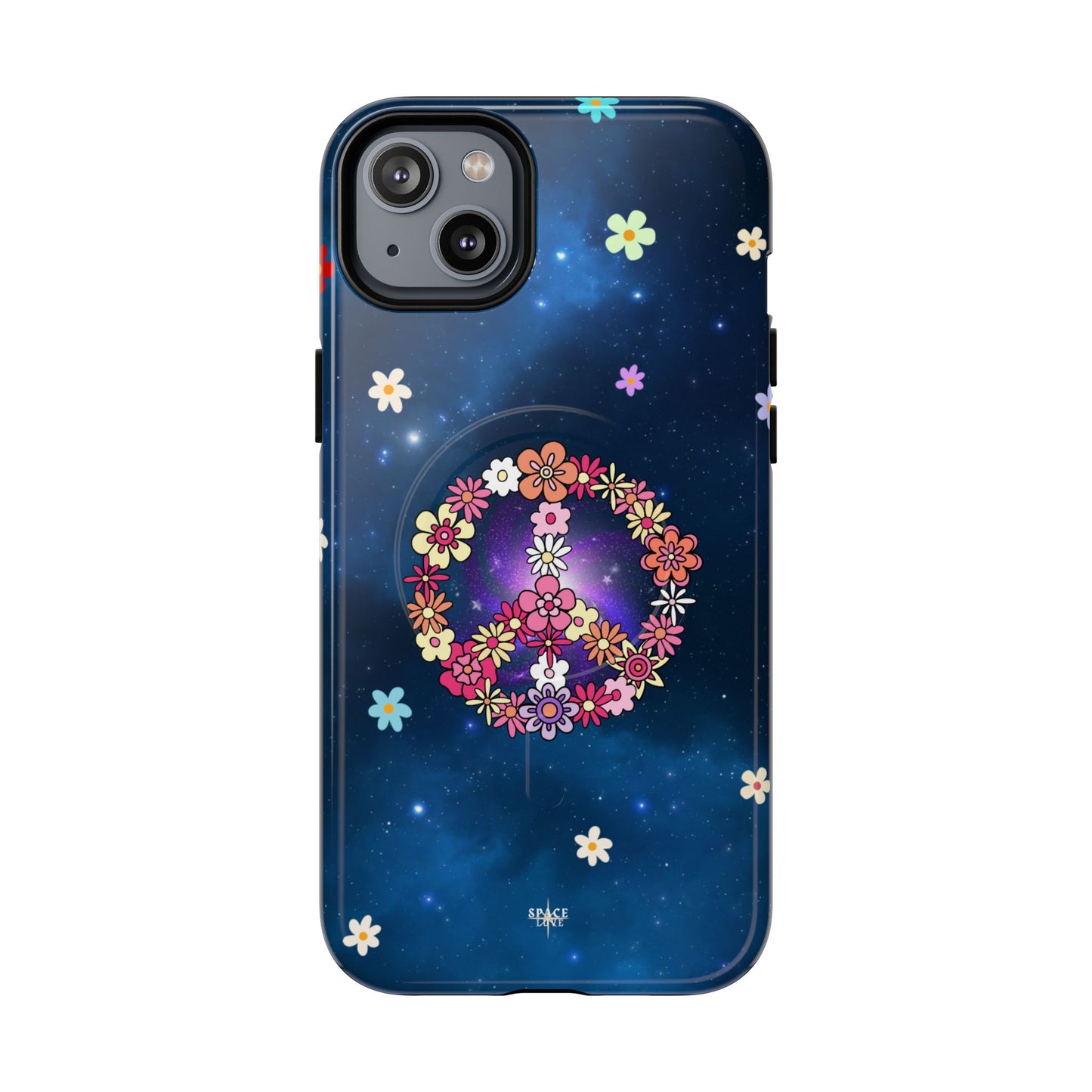 Peace Blossom Tough Magnetic Phone Case - Vibrant Floral Design