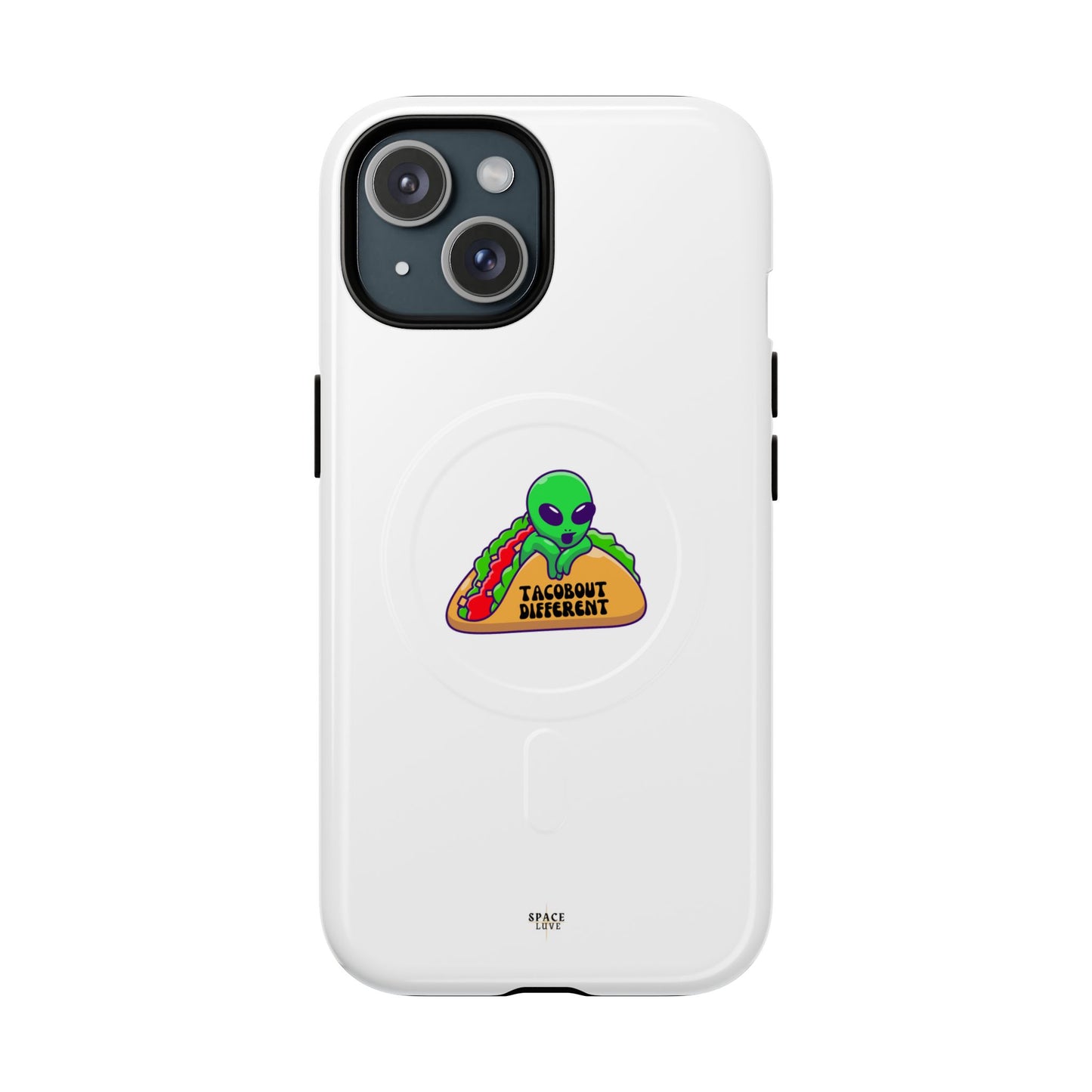 Alien Taco Tough Magnetic Phone Cases, Geeky Gift, Fun Phone Accessories, Unique Cell Phone Cover, Quirky Design