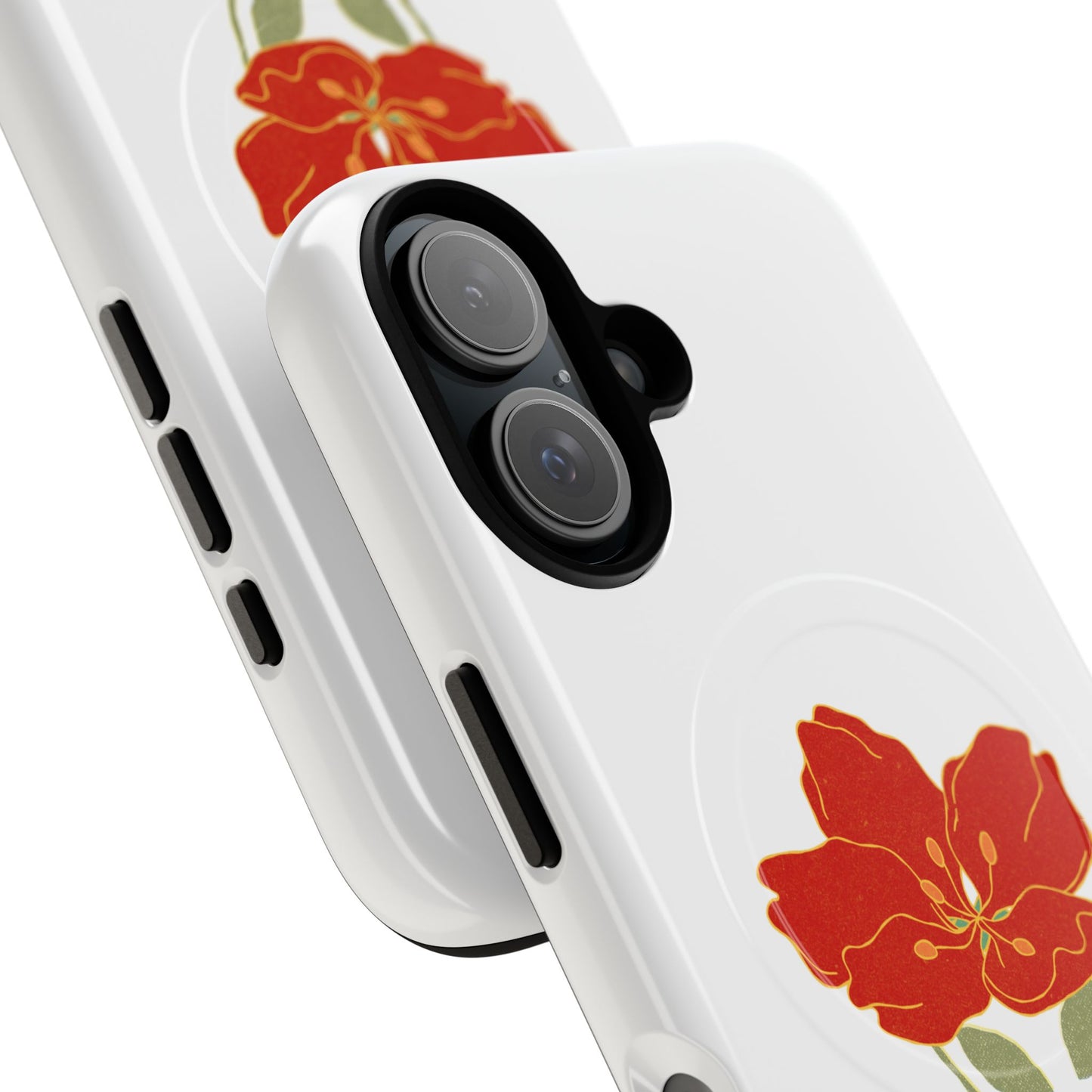 Floral Alien Phone Case | Tough Magnetic Cases | Unique Phone Accessory, Stylish Gift for Teenagers, Floral Design, Alien Lovers
